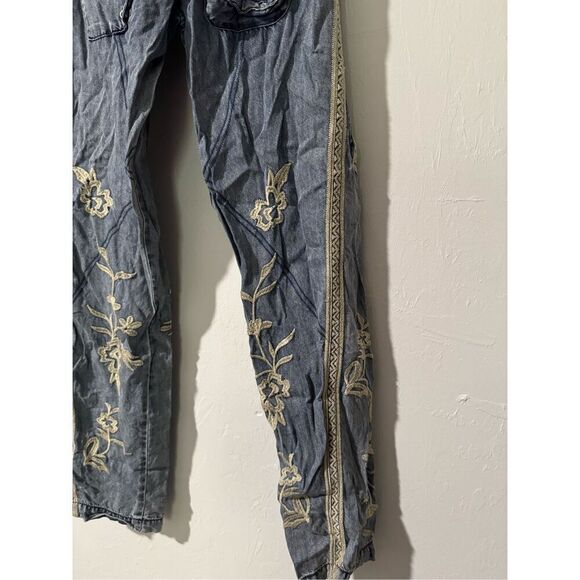 Jonny Was Embroidered cargo pants 2 Belted - Picture 9 of 13